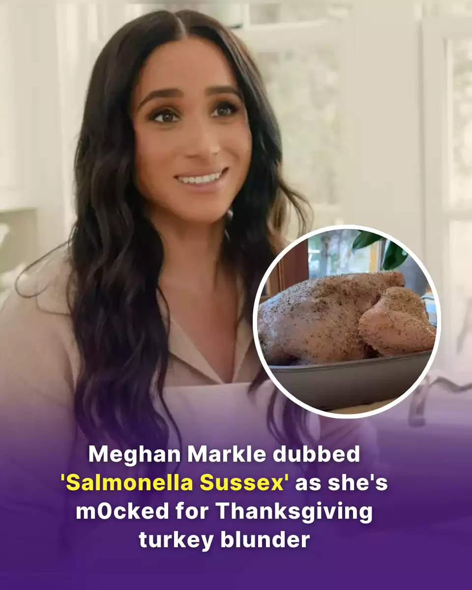 Meghan Markle dubbed ‘Salmonella Sussex’ as she’s mocked for Thanksgiving turkey blunder