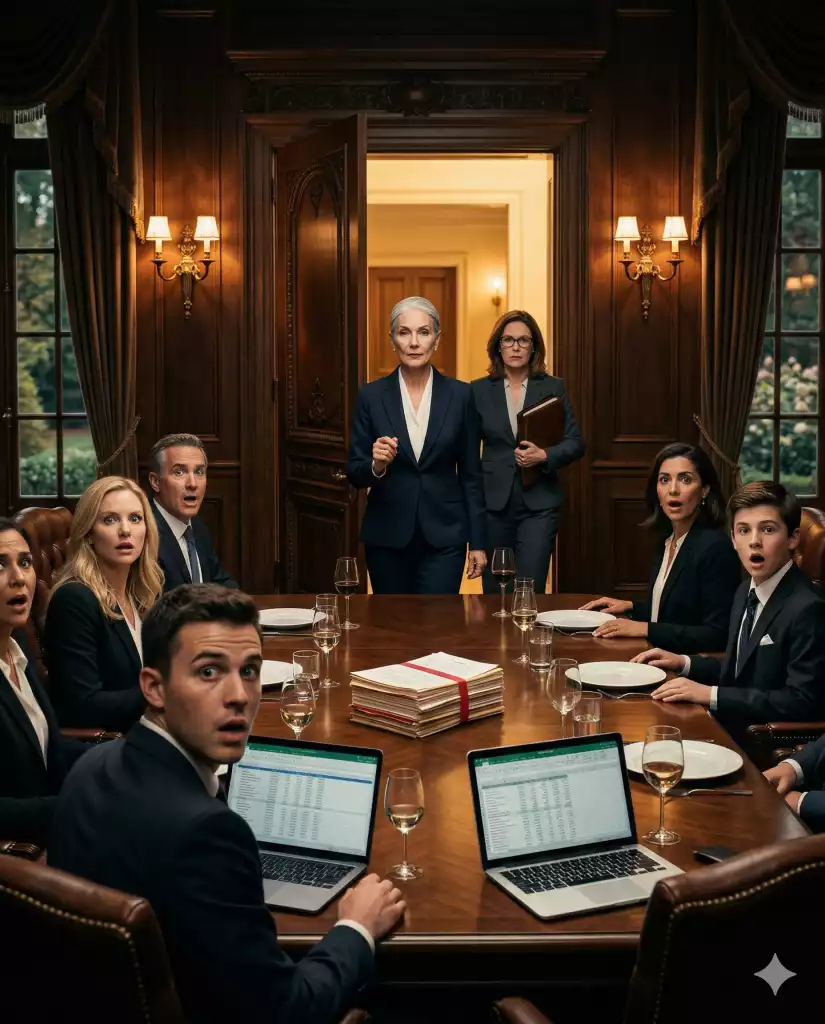 At 6:12 p.m., my son texted me like an employee: “Family meeting. 7:30. Don’t be late.” I walked into that back room near Denver—no food, just six faces, a lawyer, and papers waiting for my signature. “Sign tonight… or we destroy you,” he whispered. I didn’t react—I just counted them, then smiled. “Interesting,” I said softly. “Because I only brought one.” …then the doorknob moved.