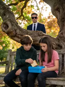 He Followed His 12-Year-Old Son After School, Expecting to Catch Him Lying… But What He Discovered on a Park Bench Left Him Completely Shocked