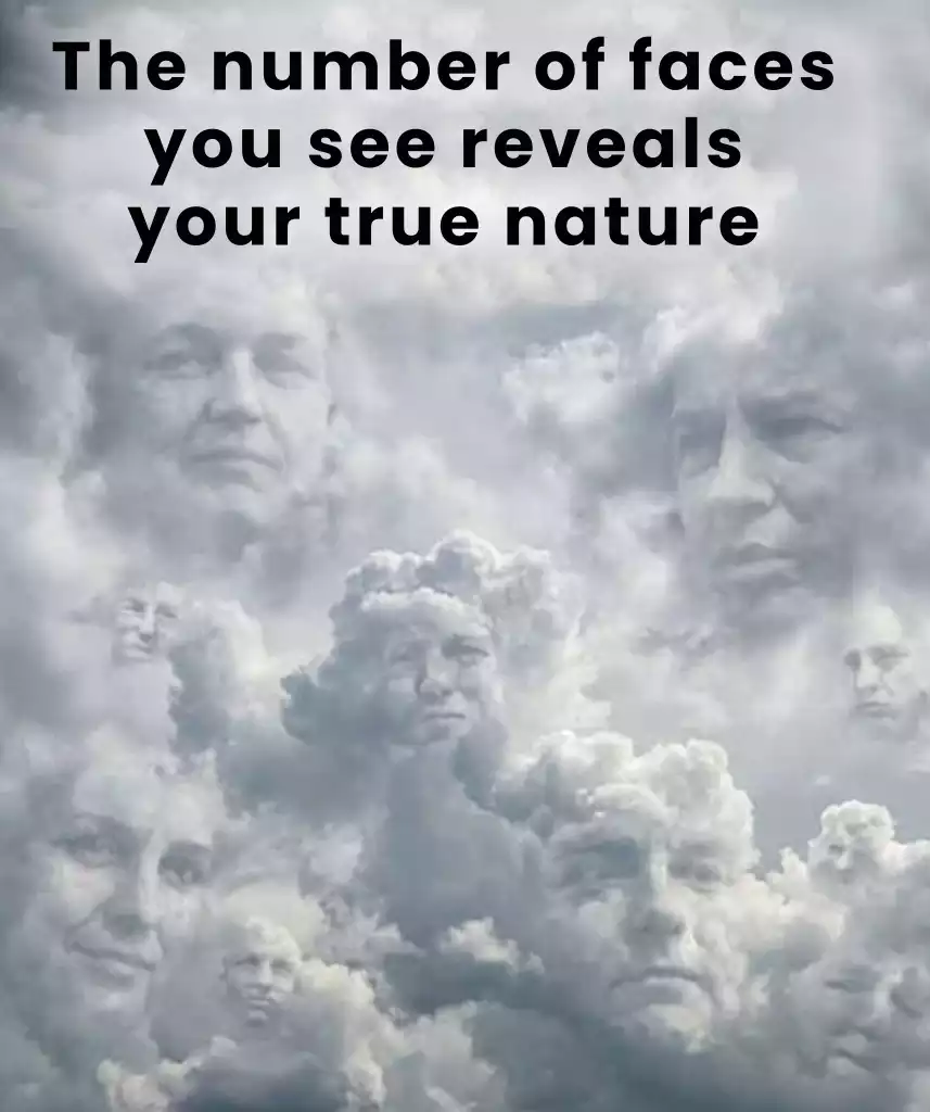The number of faces you see reveals your true nature