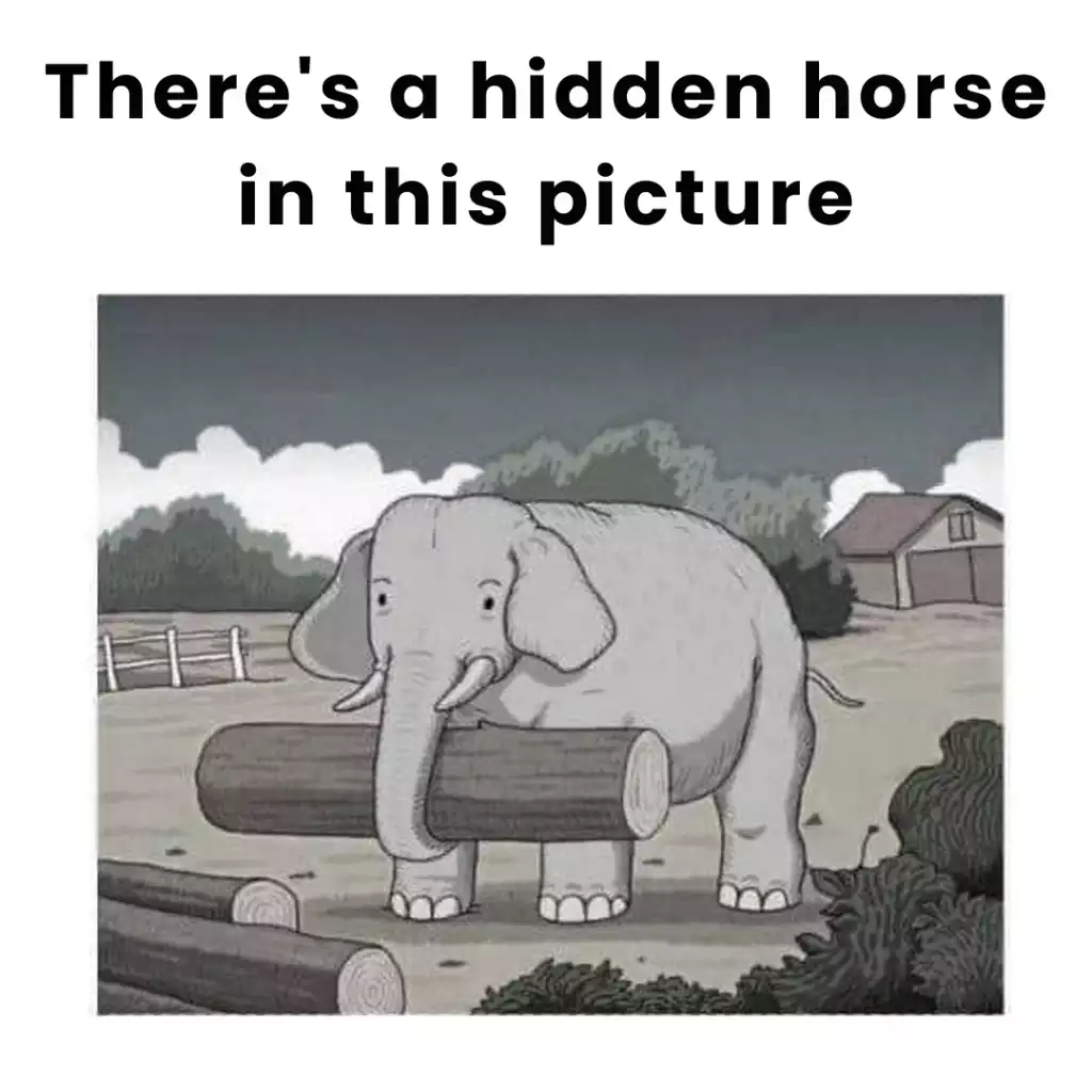 Can you find the hidden horse? Take on this extreme challenge in 7 seconds