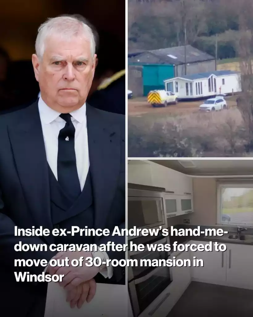 Inside ex-Prince Andrew’s hand-me-down caravan after he was forced to move out of 30-room mansion in Windsor